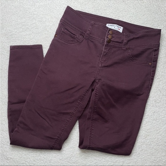 Tinseltown dark burgundy comfortable stretch soft Size 5 - Picture 3 of 10